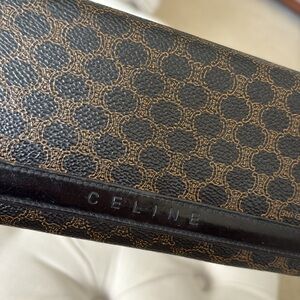 Celine Black and Brown Wallet